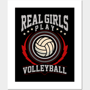 Real Girls Play Volleyball Posters and Art